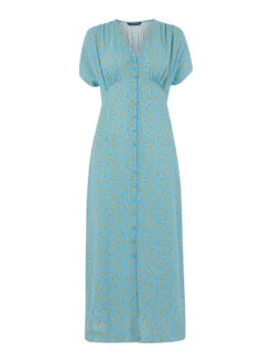 Whistles Floral Crescent Midi Dress