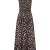 Whistles Heidi Leopard Spot Midi Dress