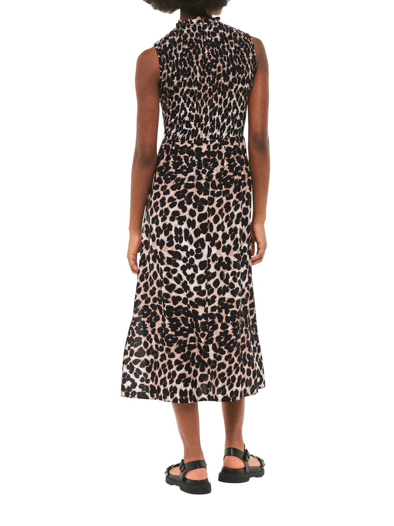 Whistles Heidi Leopard Spot Midi Dress 3 Whistles Heidi Leopard Spot Midi Dress - Image 3