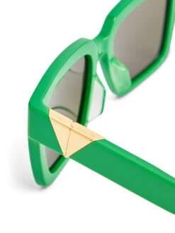 Bottega Veneta Oversized Square Acetate Triangle Logo Sunglasses -Lifestyle Shop A615651 2