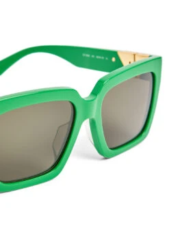 Bottega Veneta Oversized Square Acetate Triangle Logo Sunglasses -Lifestyle Shop A615651 3