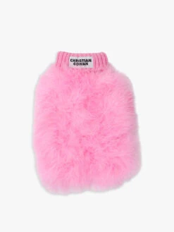 Christian Cowan Knitted Dog Jumper Hot Pink - Medium