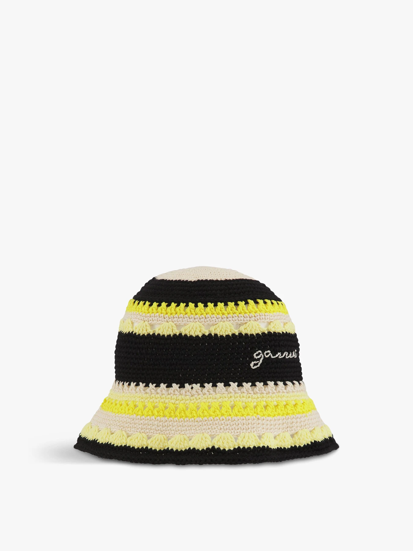 Ganni Cotton Crochet Bucket Hat 1 Ganni Cotton Crochet Bucket Hat