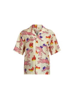 Marni Shortsleeve Print Bowling Shirt