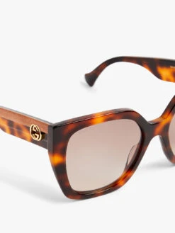 Gucci Stripe Recycled Acetate Sunglasses -Lifestyle Shop A641695 3