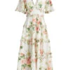 Harlequin Rose Cotton Midaxi Dress