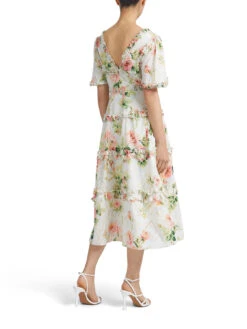 Harlequin Rose Cotton Midaxi Dress -Lifestyle Shop A643409 3