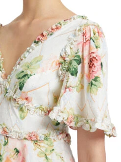 Harlequin Rose Cotton Midaxi Dress -Lifestyle Shop A643409 4