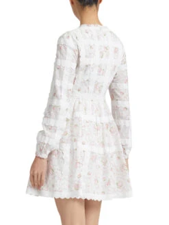 Vintage Ditsy Sophia Long Sleeve Micro Mini Dress -Lifestyle Shop A643414 3