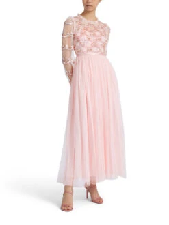 Bow Sequin Bodice Ankle Gown 7 Bow Sequin Bodice Ankle Gown -Lifestyle Shop A643416 2