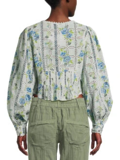 FREE PEOPLE Blossom Eyelet Top -Lifestyle Shop A648451 2