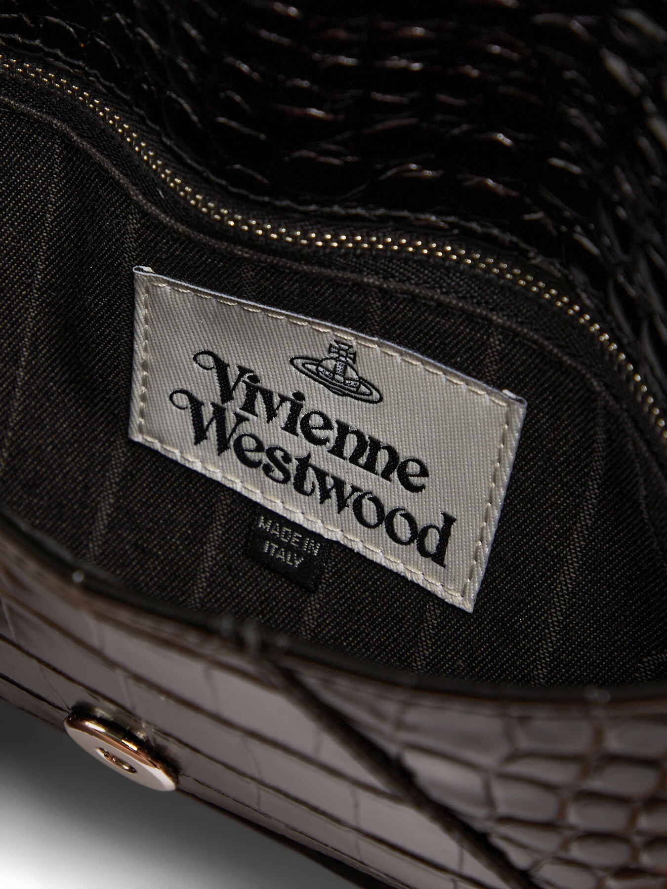 Vivienne Westwood Crocodile Envelope Clutch 4 Vivienne Westwood Crocodile Envelope Clutch - Image 4