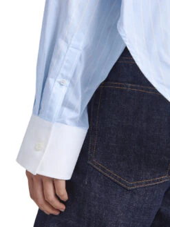 Victoria Beckham Tuck Detail Cropped Mens Shirt -Lifestyle Shop A658362 4