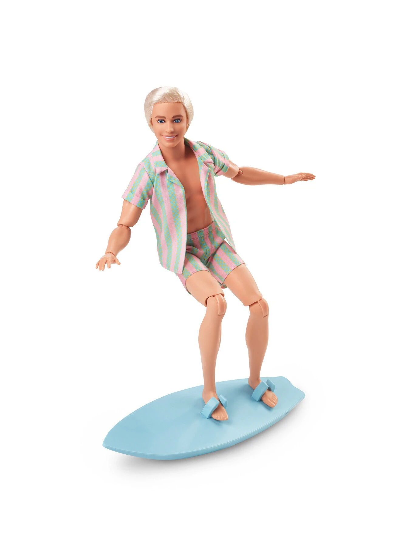 Barbie™ The Movie Ken® Doll Wearing Pastel Striped Beach Matching Set 3 Barbie™ The Movie Ken® Doll Wearing Pastel Striped Beach Matching Set - Image 3