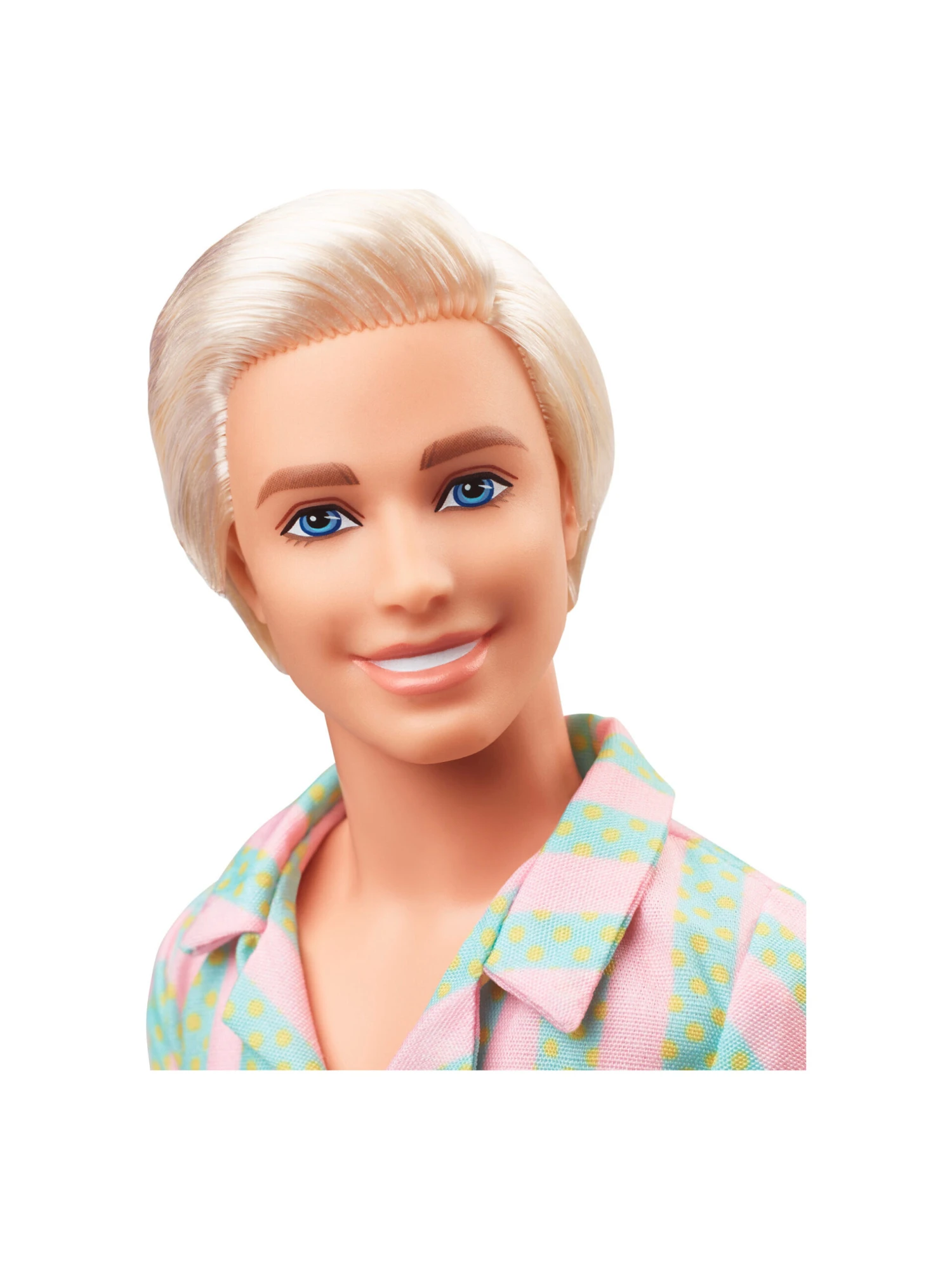 Barbie™ The Movie Ken® Doll Wearing Pastel Striped Beach Matching Set 4 Barbie™ The Movie Ken® Doll Wearing Pastel Striped Beach Matching Set - Image 4