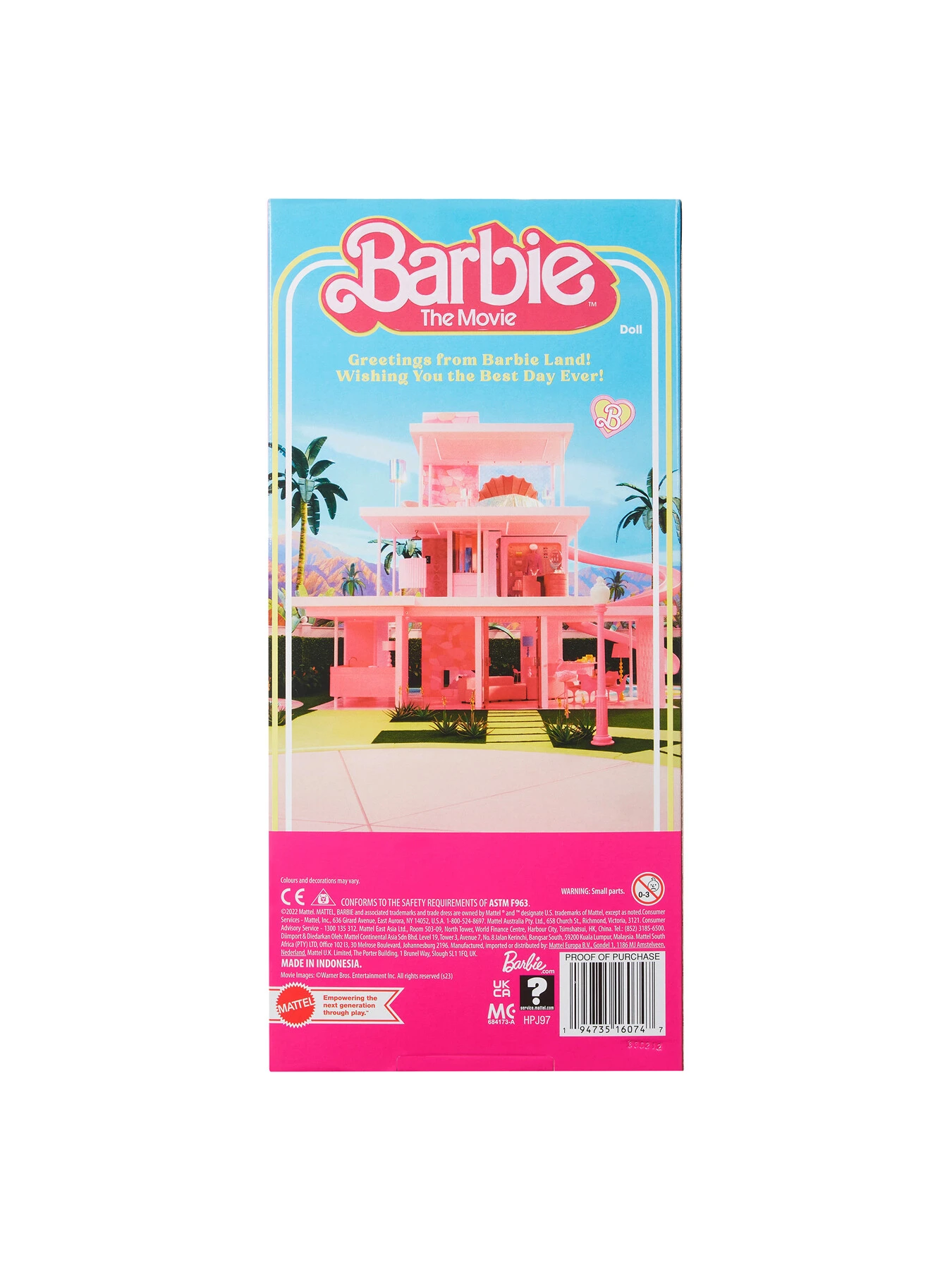 Barbie™ The Movie Ken® Doll Wearing Pastel Striped Beach Matching Set 8 Barbie™ The Movie Ken® Doll Wearing Pastel Striped Beach Matching Set - Image 8
