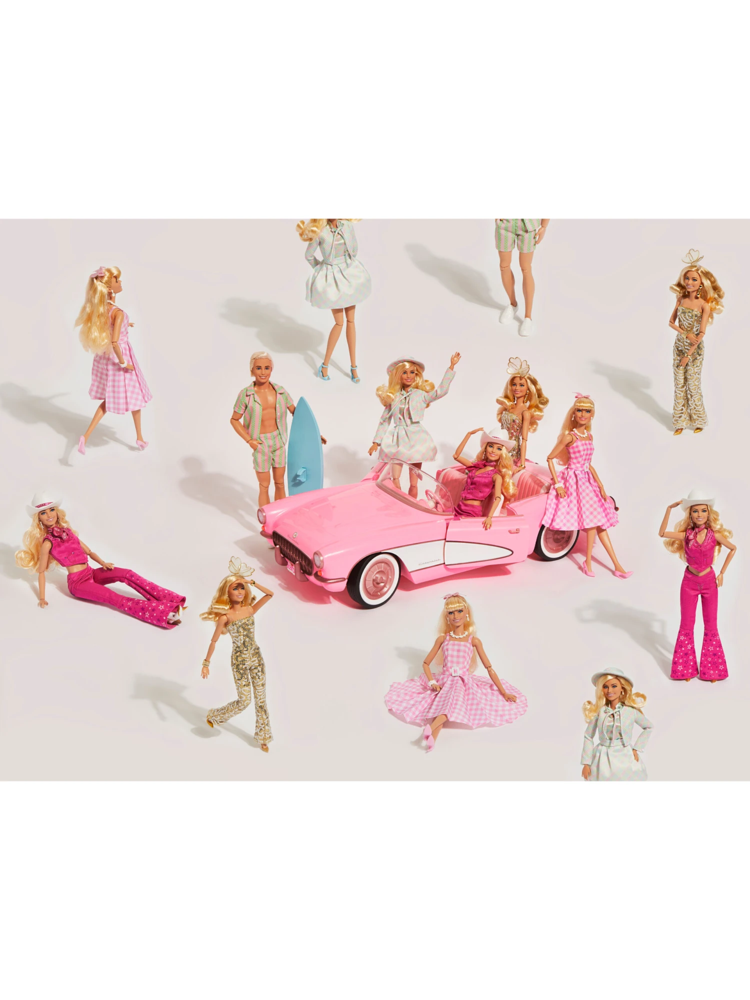 Barbie™ The Movie Ken® Doll Wearing Pastel Striped Beach Matching Set 10 Barbie™ The Movie Ken® Doll Wearing Pastel Striped Beach Matching Set - Image 10