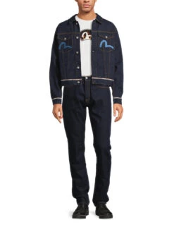 Evisu Seagull & Eagle Emb Denim Jacket -Lifestyle Shop A662666 3