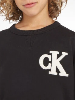 Calvin Klein Jeans Towelling Mono Sweatshirt -Lifestyle Shop IB0IB01684 BEH 4