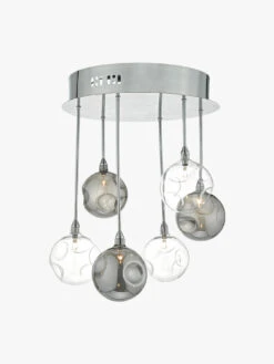 Quinn 6 Light Semi Flush Pendant