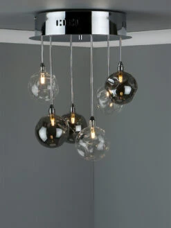 Quinn 6 Light Semi Flush Pendant -Lifestyle Shop QUI0610 3